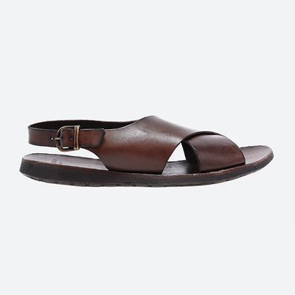 Ease Buckle Leather Sandal