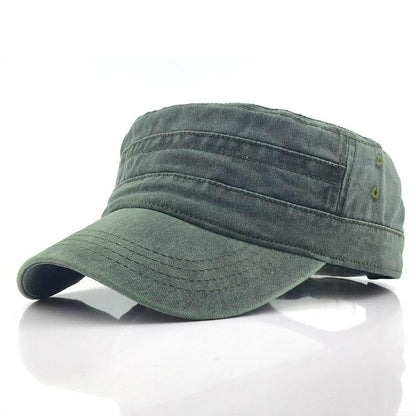 Mens Old Military Flat Cap