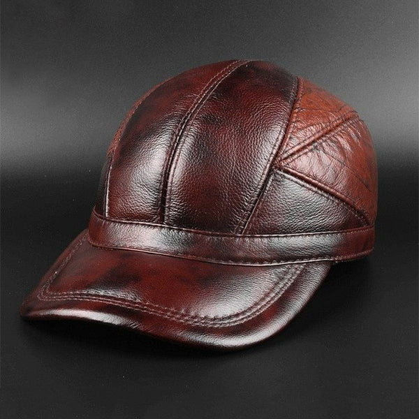 High Quality Genuine Leather Baseball Cap