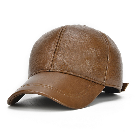 Genuine Leather Baseball Cap