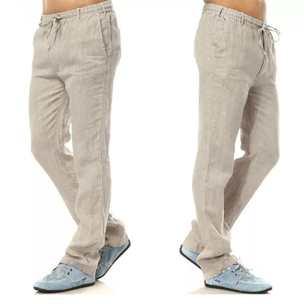 Summer Pure Natural Linen Trousers