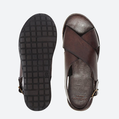 Ease Buckle Leather Sandal