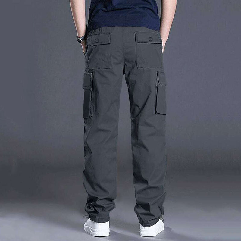 Men's Plus Size Flap Pocket Trousers