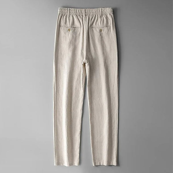 Straight Tube Loose Linen Pants