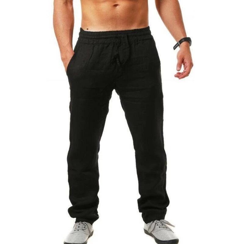 Men's Drawstring Linen Pants