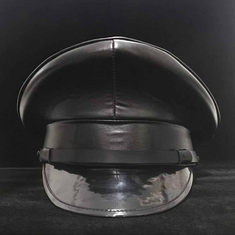 Leather Military Cap