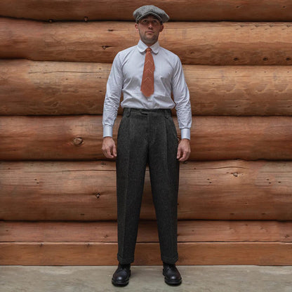 20th Vintage Wool Harris Tweed Trousers