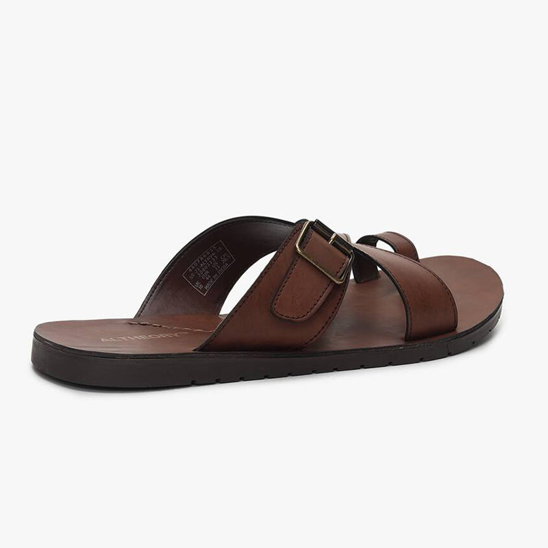 Criss-Cross Strappy Toe-Ring Sandals