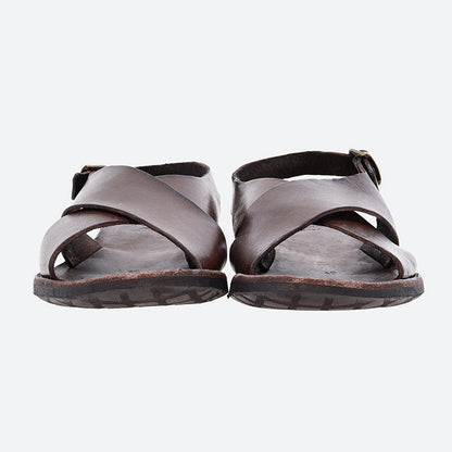 Ease Buckle Leather Sandal