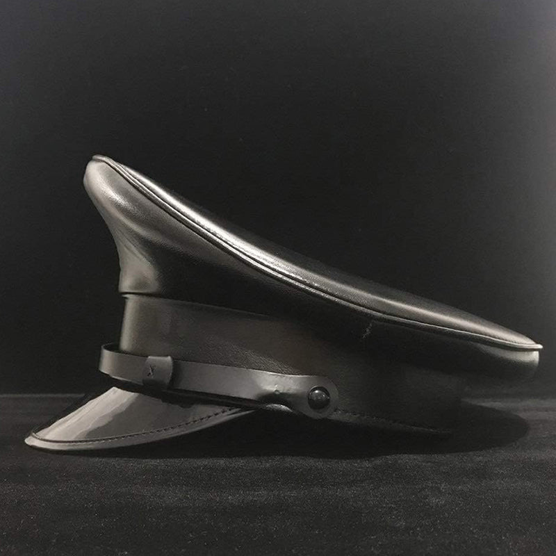 Leather Military Cap