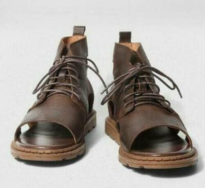 Men's Leather High Top Sandals