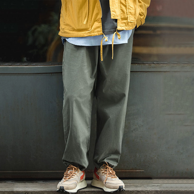 Tooling American Retro Loose Casual Elastic Men's Trousers