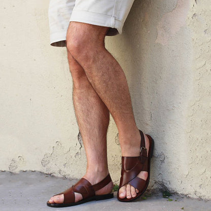 Ease Buckle Leather Sandal
