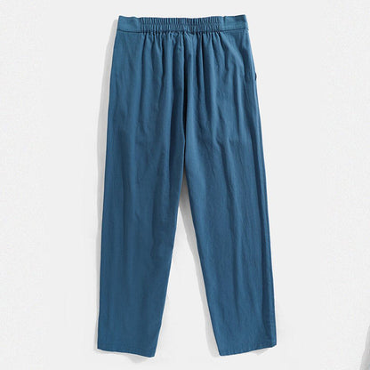 Men's Elastic Waist Linen Pants
