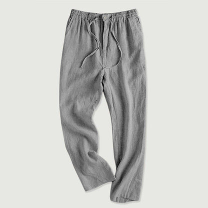 Straight Tube Loose Linen Pants