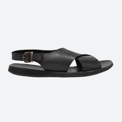 Ease Buckle Leather Sandal