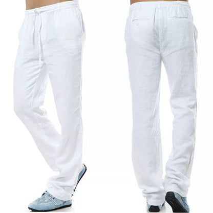 Summer Pure Natural Linen Trousers