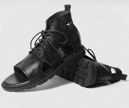 Men's Leather High Top Sandals