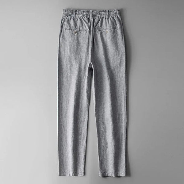 Straight Tube Loose Linen Pants