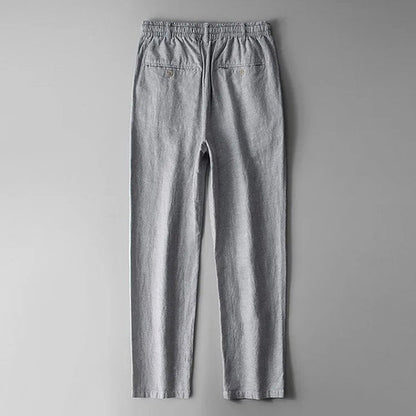 Straight Tube Loose Linen Pants