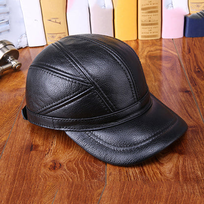 High Quality Genuine Leather Baseball Cap