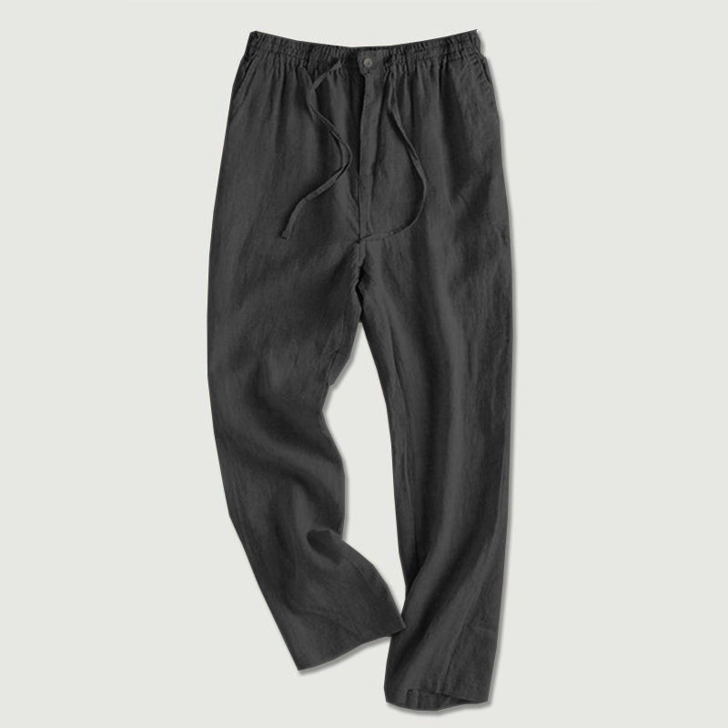 Straight Tube Loose Linen Pants