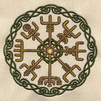 Medieval Linen Man Shirt with Ancient Viking Embroidery